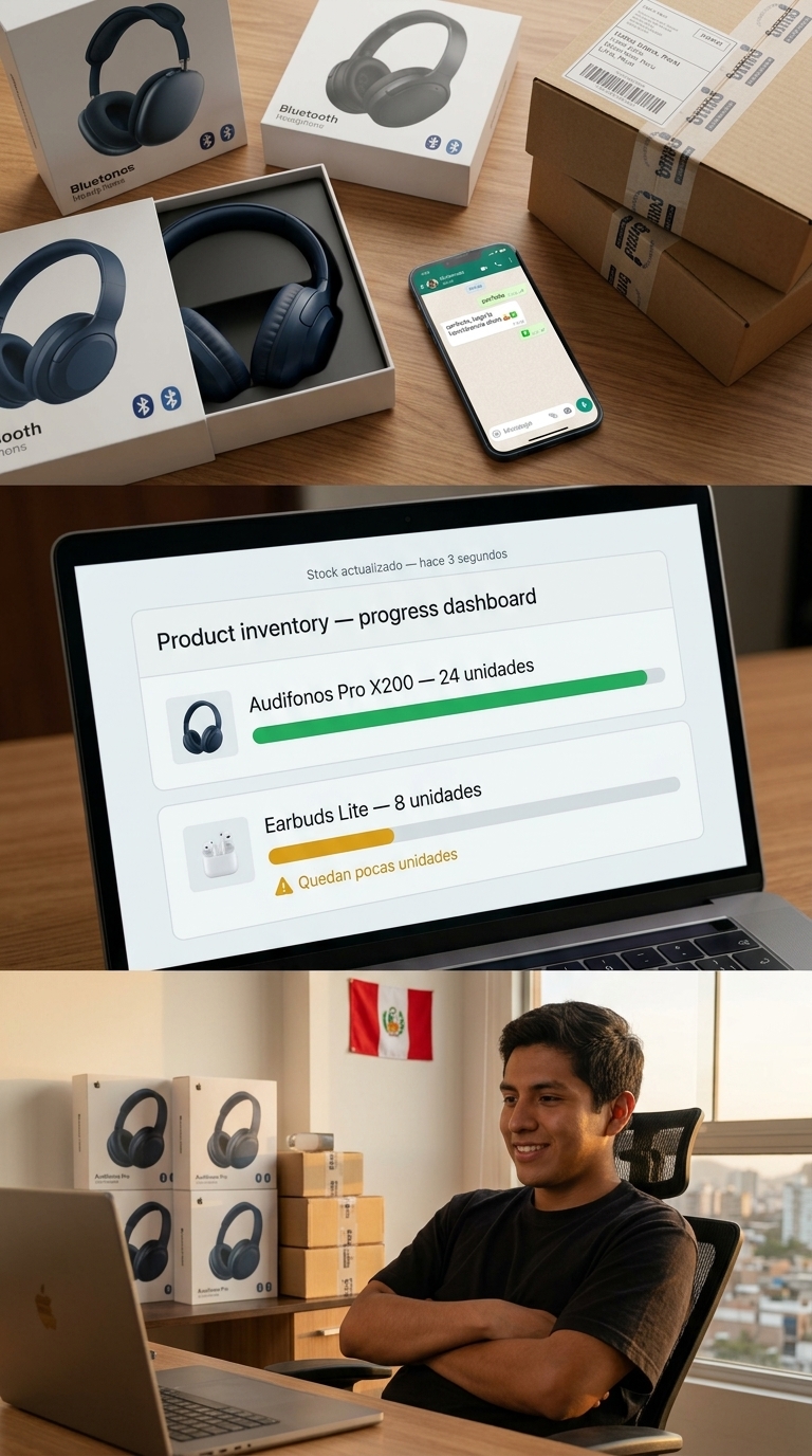 Inventario actualizándose automáticamente con cada venta
